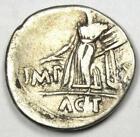 Roman Octavian Augustus Ar Denarius Silver Coin 27 Bc - 14 Ad - Good Fine   Vf