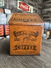 Antique La Crosse Wisconsin Country General Store Advertising Coffee Bin Tin