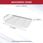44 In  W X 38 In  D X 2-1 2 In  H Premium Square Window Well Cover