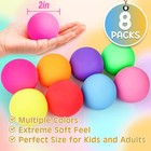 8 Pack Slow Rising Stress Ball Stretchy Fidget Toy For Anxiety Relief