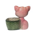 Vintage 1970s Enesco  big Sad Eyes   Pitty Kitty Cat Planter figure Mid Century