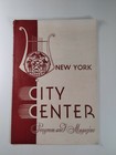 Nyc Center Program 1944 Theatre Great Ads Rare Ww2 Gypsy Baron Schaefer Halasz