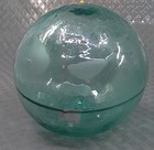 Vintage Japanese Hand Blown Nautical Fishing Ball Glass Float Blue-green Aqua 3 