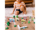 Melissa   Doug Wooden Town Play Set With Storage Tray  32 Pcs  Pretend Play