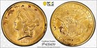 1857-s  20 Gold Liberty Double Eagle Pcgs Ms 61 Looks Ss Central America