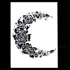 Diy Decorative Moon Flower Stencil Template For Scrapbooking Painting On Wall   