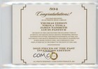 2025 Pieces Of The Past Inventors Edition Relics Thomas Edison Nikola Tesla 03hd