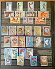 Vintage Stamp Stock Book - Contains Greece  Austria  Germany