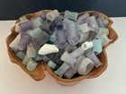 Tumbled Beach Sea Glass Bottle Tops And Necks  contains 20 Random Pieces 