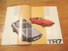 Triumph Tr7 Car Auto Automobile Dealer Showroom Sales Brochure
