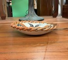 Acoma Plate     Hand Painted Bird Motif With Braided Rim