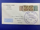 1930 Jamaica First Flight To Miami  Fl  Oxford  England  War Stamp Overprint