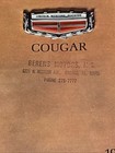 Vintage 1969 Mercury Cougar Promotional Car Brochure Catalog 13  X 10  Bx-2
