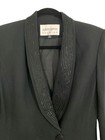  albert Nipon Evening  Jacket blazer Sz 6 Black Beaded Collar Formal Cruise