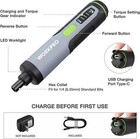 Workpro 4v Cordless Electric Screwdriver Sets Rechargeable 35 Bits Extension Rod