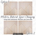 Wooden Duo 15 X 15 Wall Decoration New Shipping Included