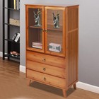 Bamboo Kitchen Buffet Hutch  Storage Cupboard Cabinet Server Sideboard W  Drawer