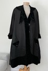 Vintage  Edwardian Silk And Velvet Opera Cloak Coat Purple Lining