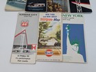 Road Maps Lot Phillips 66 Shell Gas Station Colorado New York Miami 1960s Vtg 60