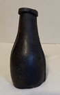 Vintage Brown Leather Pill Pool Billard Tally Bottle Rustic 6    Tall