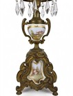 Antique 19thc French Sevres Style Porcelain Gilt Bronze 21  Candelabras Pair