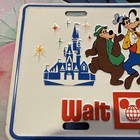 Vintage Walt Disney World License Plate Mickey Minnie Goofy Pluto Donald