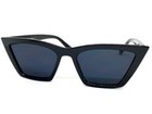 Classy Elegant Modern Retro Cat Eye Style Sunglasses Funky Black Frame Dark Lens