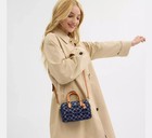 Coach Mini Rowan Crossbody Bag In Signature Denim W  Cherry Charm Cy742 Outlet