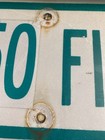 Vintage  250 Fine Speeding Parking Road Street Highway 12  Metal Sign Retired