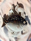 Vintage Ceramic Lefton Fish Wall Plaques  2662 Made In Japan  kissing Fish 