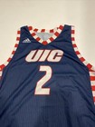 Game Worn Used Jersey Uic Flames Illinois Chicago Mens Xl  2 Santos