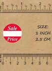 500 Pcs Retail Yard Sale Price Red And White Round Sticker Roll Price Tags New