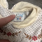 Vintage Sweet Baby  Dress Satin Collar Lace Embroidery Baby Girl Size 2