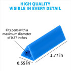 Triangle Pencil Grips Set Of 6 For Kids And Adults  Assorted Colors  1 73-inch