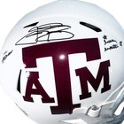 Johnny Manziel Signed 12 Heisman - Money Manziel Inscription Texas A m Aggies Sp