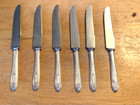 6-oneida Grosvenor Community Dinner Knives Vintage Silverplate 1921 9-1 4 