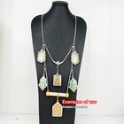 V45 Stainless Steel Thai Amulet Necklace Phra Thai Buddha Amulet Pendant 7 Hook