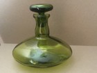 Blenko Glass Decanter Olive Green 1960 s Mcm
