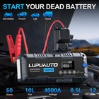4000a Portable Car Jump Starter Air Compressor 160psi Booster Jumper Power Bank