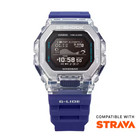 G-shock Gbx100s-2 G-lide Shimmering Waves Blue High-res Digital Display