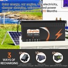 Upp 24v 100ah Lifepo4 Lthium Battery For Rv Marine Solar Home Energy 100a Bms