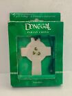Donegal Ireland Celtic Cross With Shamrocks Hanging Ornament Parian China
