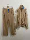 Adidas Originals Firebird Mens Tracksuit Jacket   Pants Set Beige Sz M l xl 2xl
