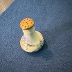 Bavaria Porcelain Floral Decorative Salt   Pepper Shaker Glossy Gold Trim