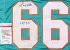 Larry Little Signed   Inscribed    hof 93    Miami Dolphins Jersey With Jsa Coa
