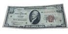 1929 Ten Dollar Bill  10 Brown Seal Bank Of Chicago Il National Currency Note