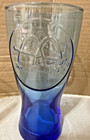 Vintage Mcdonald s Collector Glass Set Of 3 1999 Blue Green Clear Embossed Cups