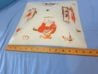 Vintage Western Retro Cowboy Painted Glass Ceiling Fixture Cover Shade  1950s  