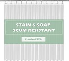 Clear Shower Curtain Liner 5g Heavy Duty Peva Waterproof With Rustproof 72  x72 