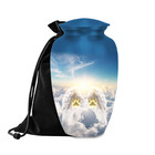 Personalized Pet Urn  Angel Wings   Paw Prints - Custom Dog cat Memorial